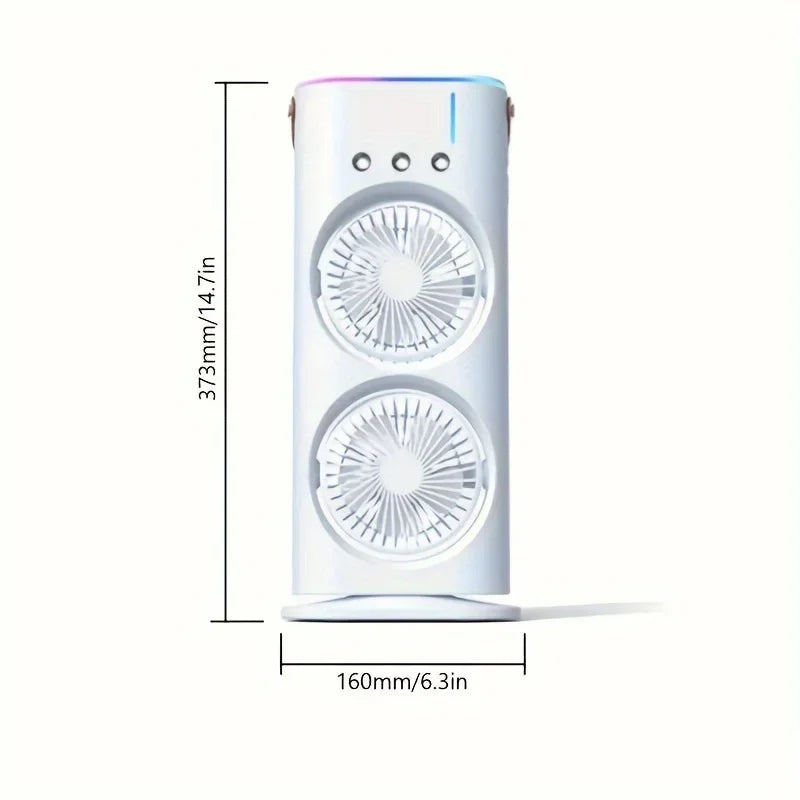 Dual Breeze Portable Air Cooler with Mist Feature