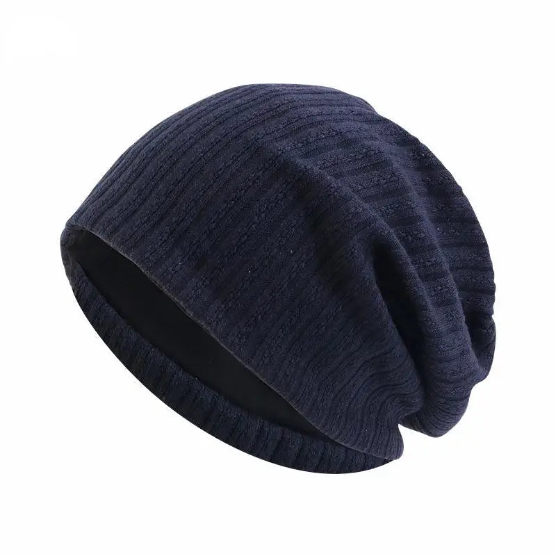 Textured Cotton Beanie for Spring and Fall Comfort