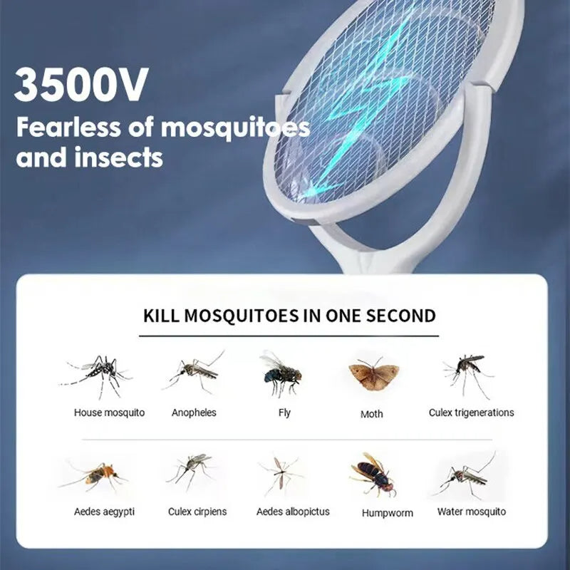 All-in-One Rapid Charge Insect Zapper Racket