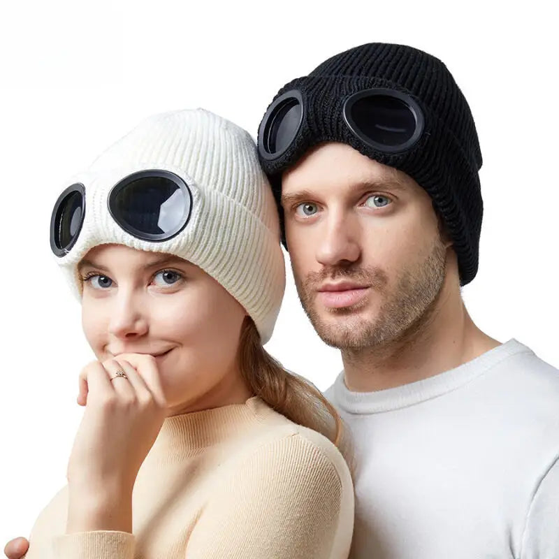 All-Weather Adventure Beanie with Goggles