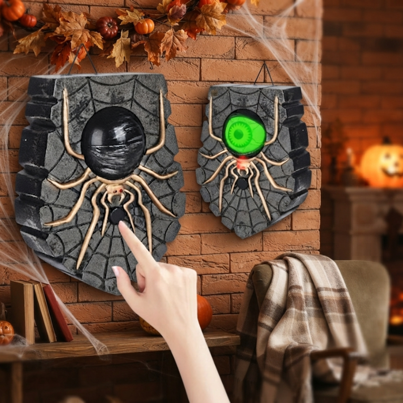 Spooky Spider Doorbell: Wireless Halloween Decor