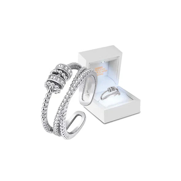 Serenity Spin Trio Ring