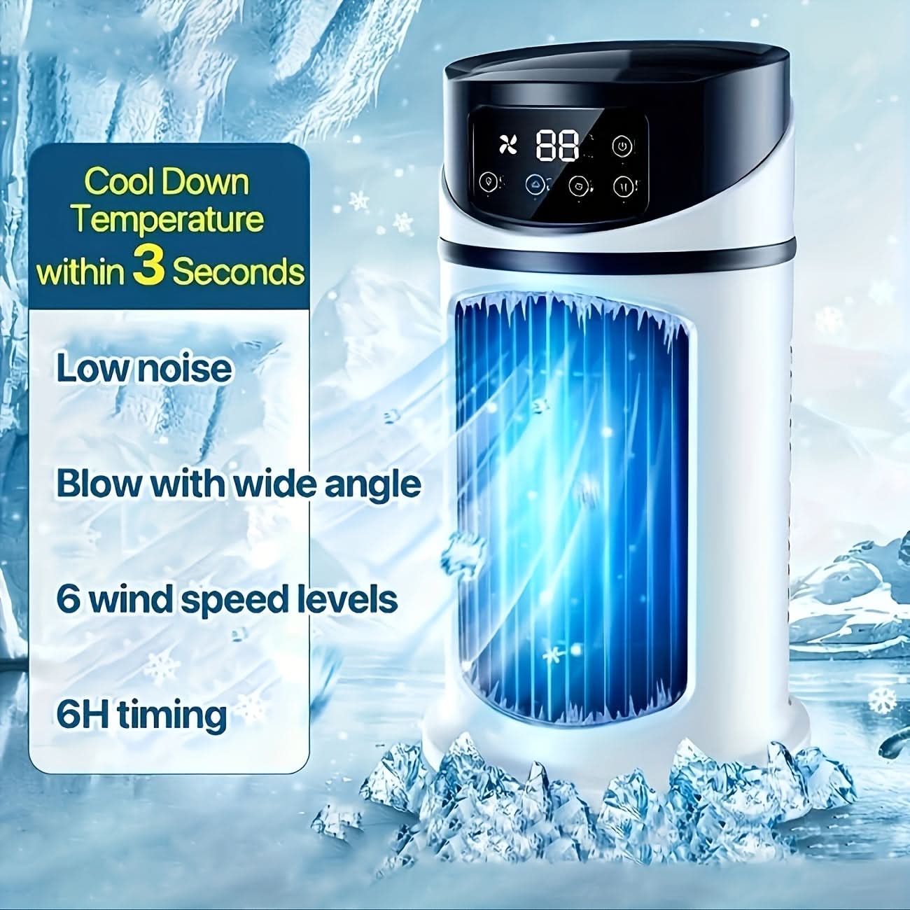 BreezeMaster – Versatile Mist Cooling Fan for Home Use