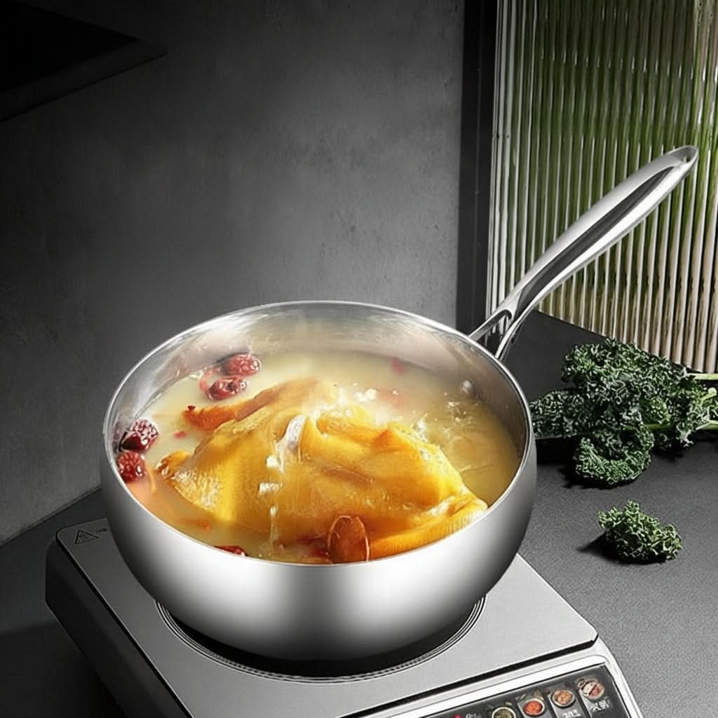 Versatile Deep Skillet for Induction and Gas Cooking