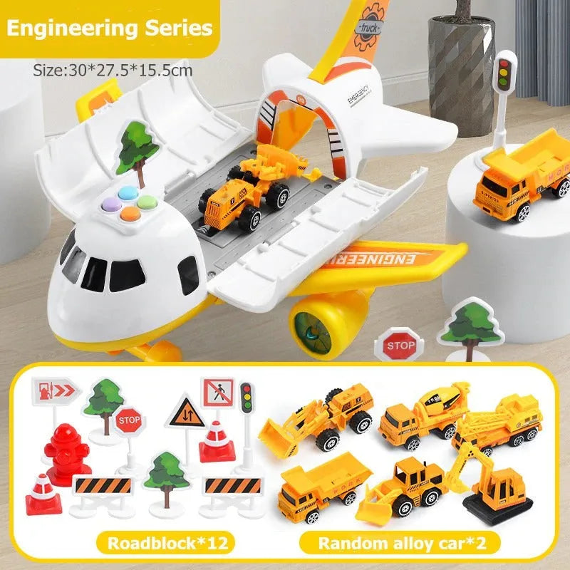 SkyQuest Adventure Set – 20-Piece Friction-Driven Airport Toys