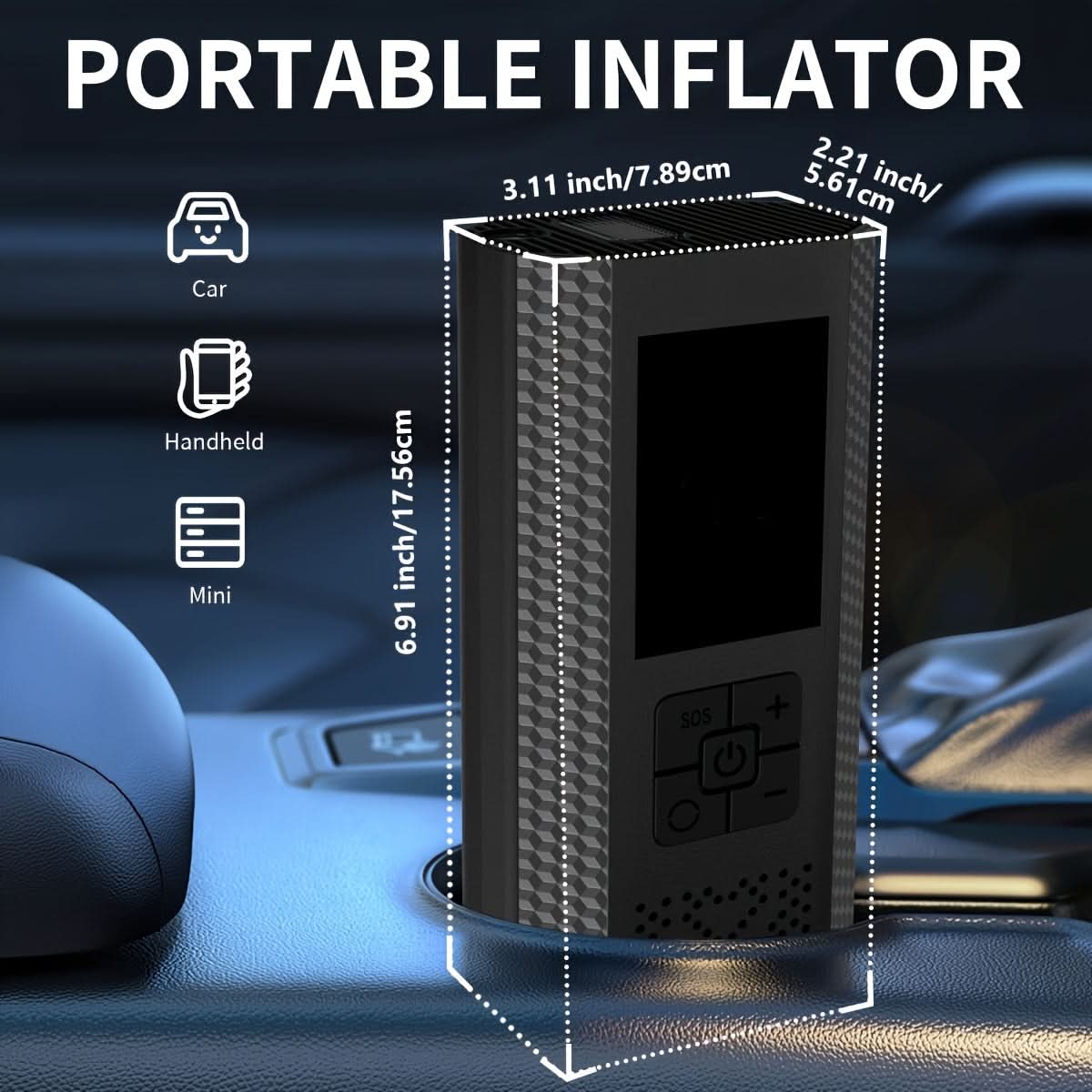 SwiftAir – Compact Wireless Tire Inflator