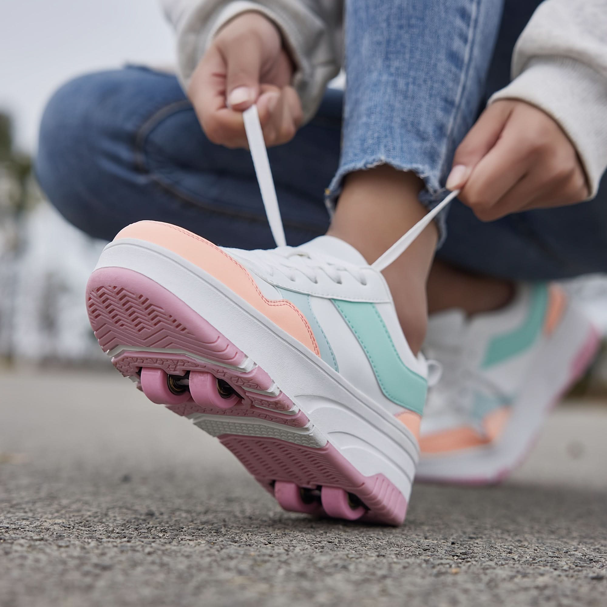Versatile Patchwork Sneakers for Outdoor Adventures