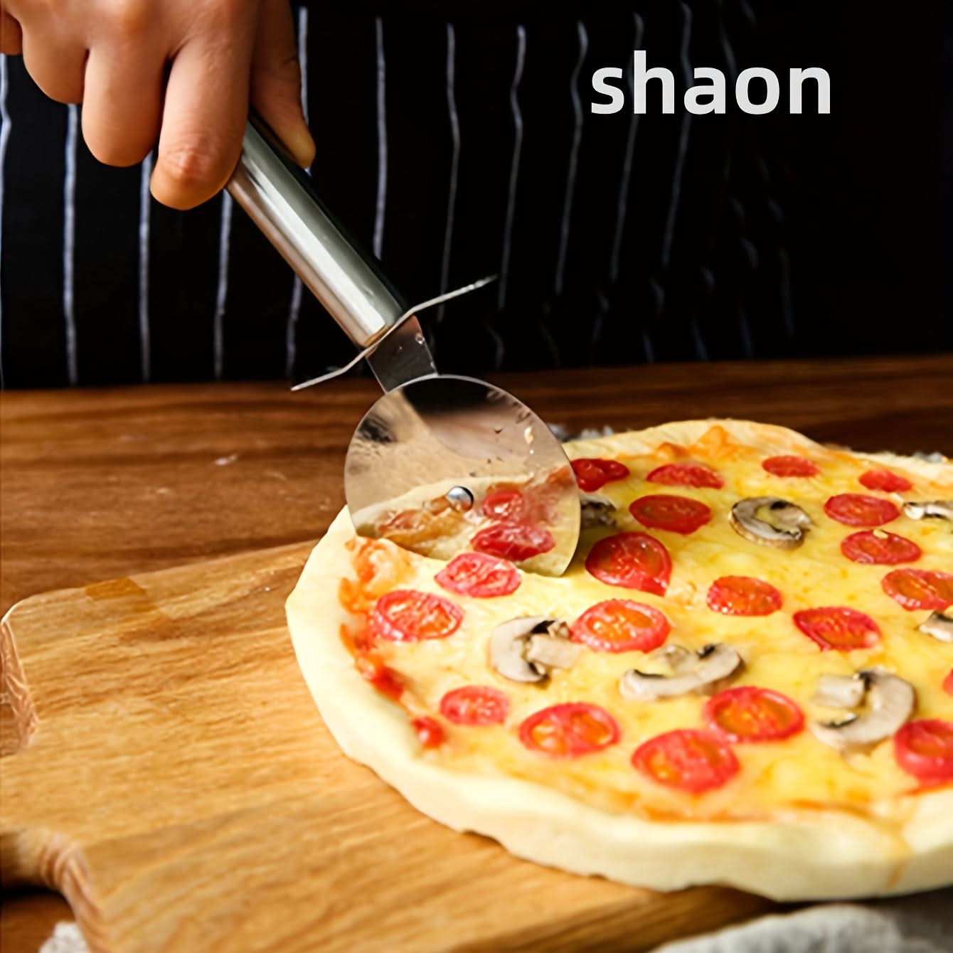 PrecisionSlice – Premium Stainless Steel Pizza Cutter Wheel