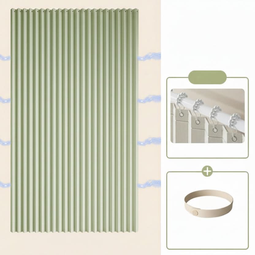 AquaGuard – Space-Saving Magnetic Shower Curtain