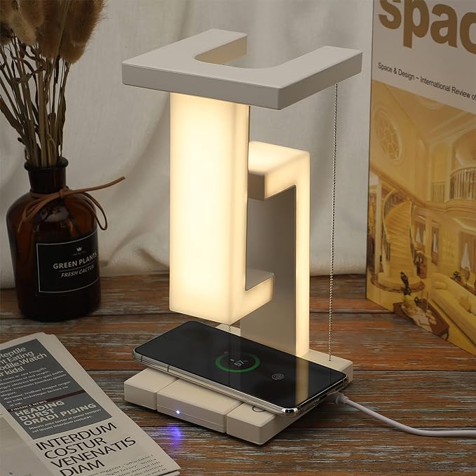 LED Desk Lamp with Wireless Charging Feature