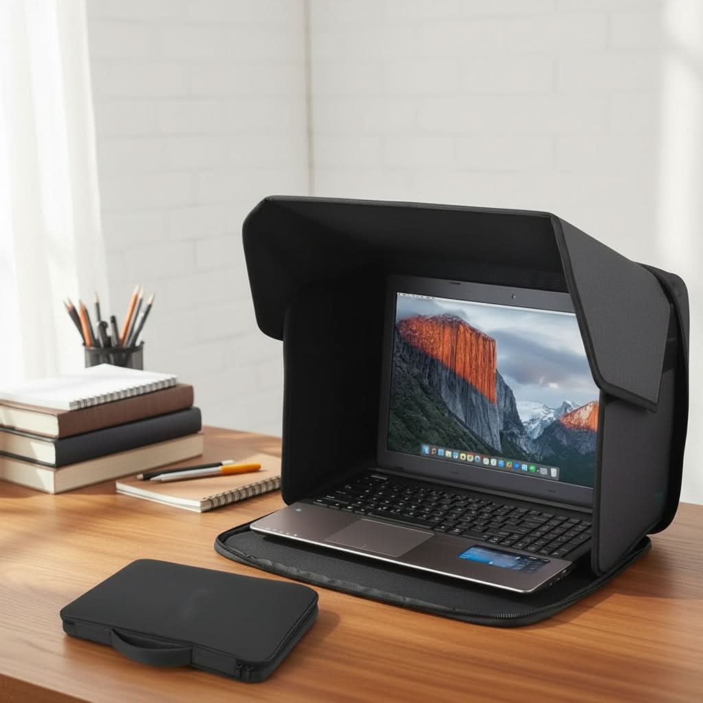 SunGuard Pro – Portable Laptop Shade for Outdoor Use