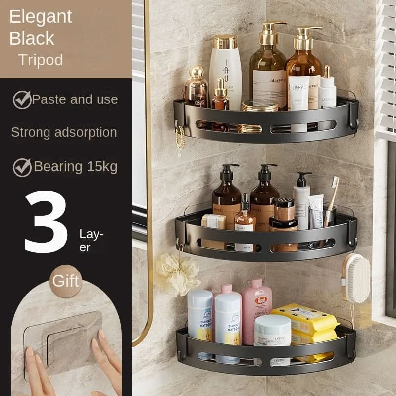 AquaEase – No Drill Adhesive Shower Storage Solution