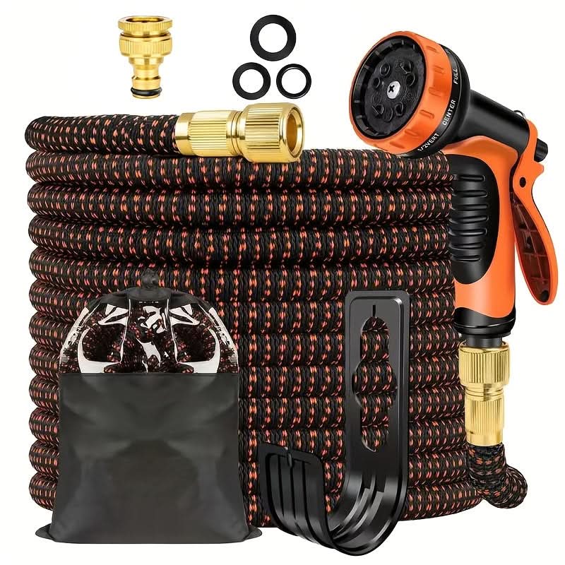 AquaFlex – Multi-Function Garden Hose with 10 Spray Settings