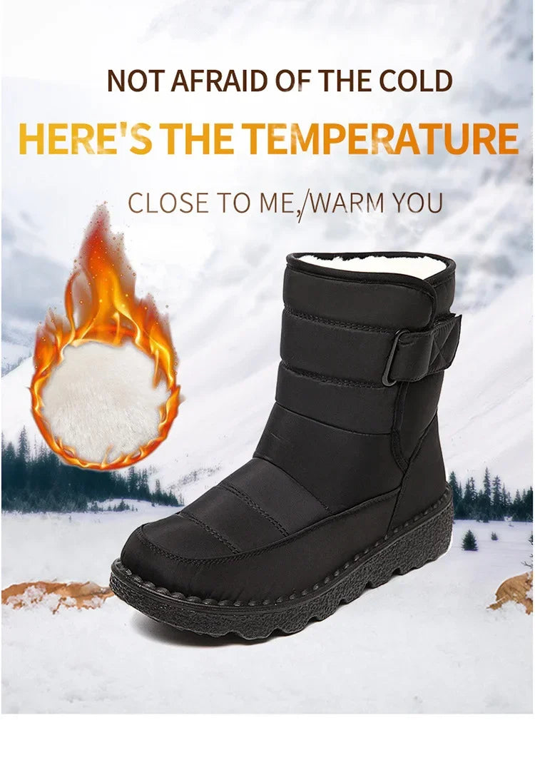 Women's Insulated Waterproof Winter Boots with Non-Slip Sole