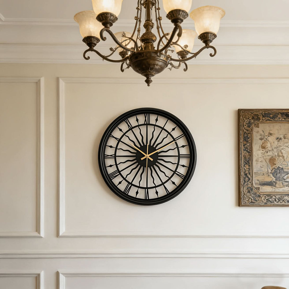 Serenity Clock – Quiet 3D Metal Wall Timepiece with Classic Design