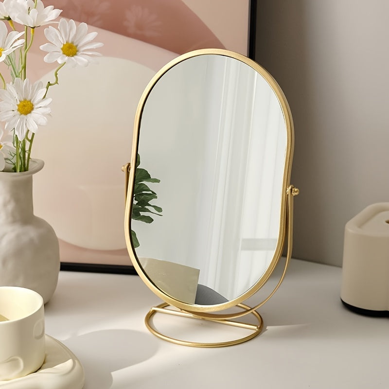 Elegant Rotating Vanity Mirror for Effortless Grooming