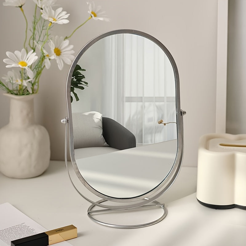 Elegant Rotating Vanity Mirror for Effortless Grooming