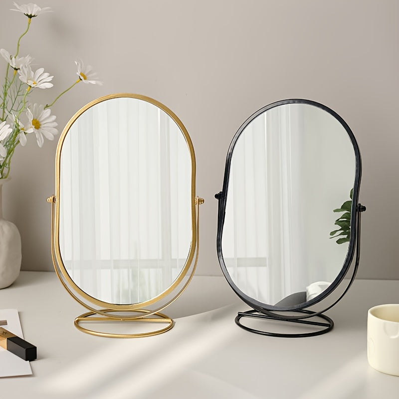 Elegant Rotating Vanity Mirror for Effortless Grooming