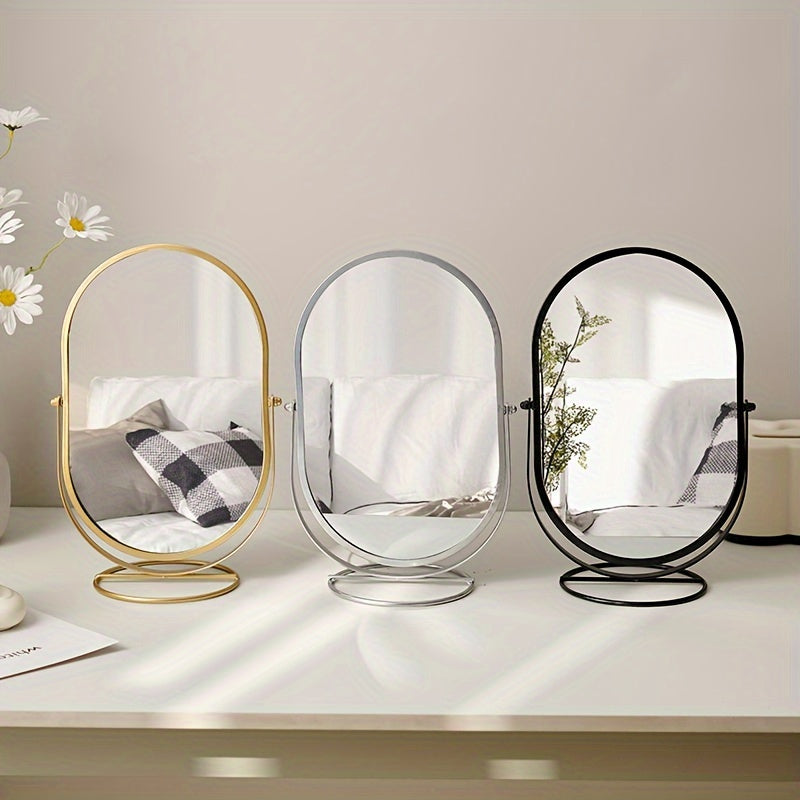 Elegant Rotating Vanity Mirror for Effortless Grooming
