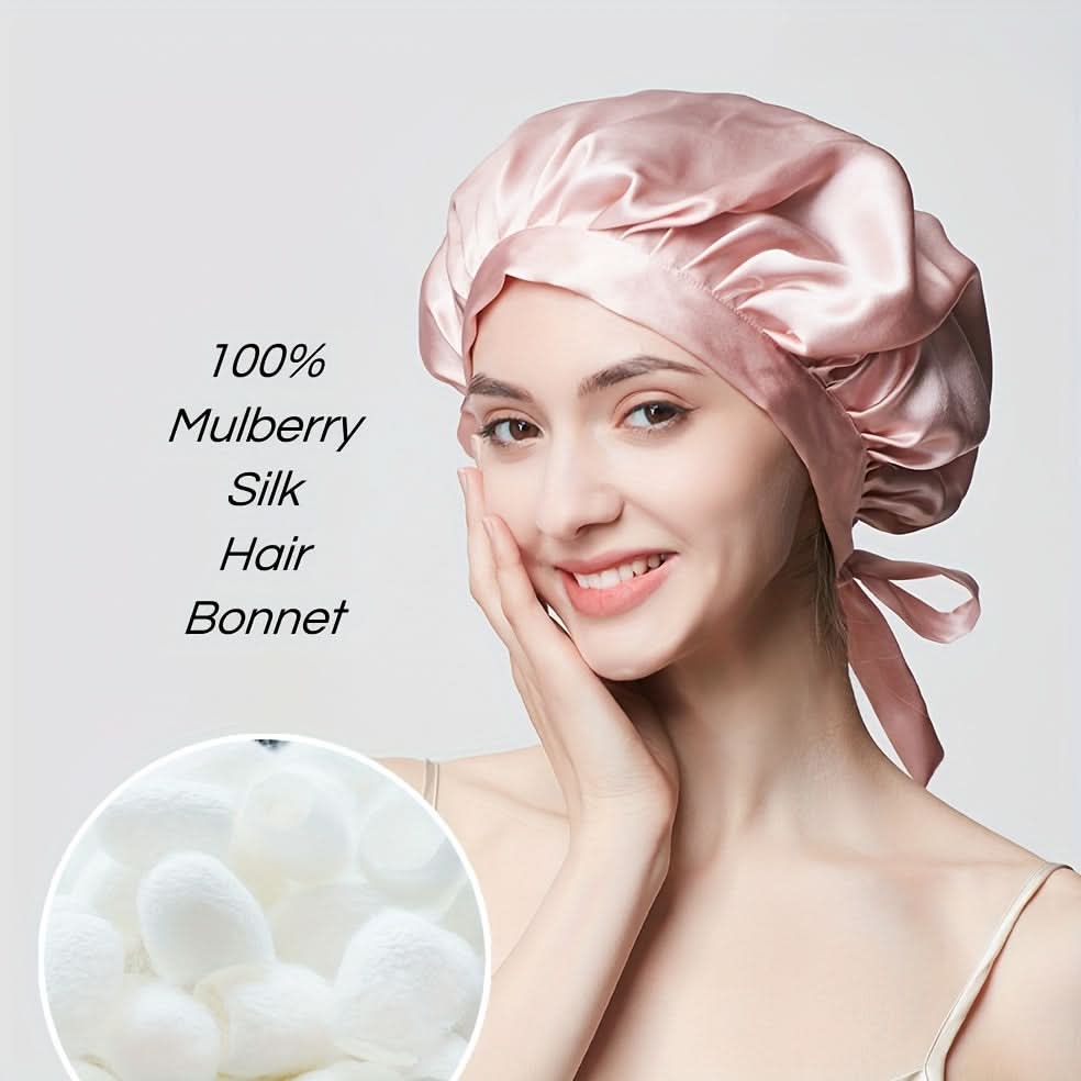 SilkDream Adjustable Sleep Bonnet for Hair Protection