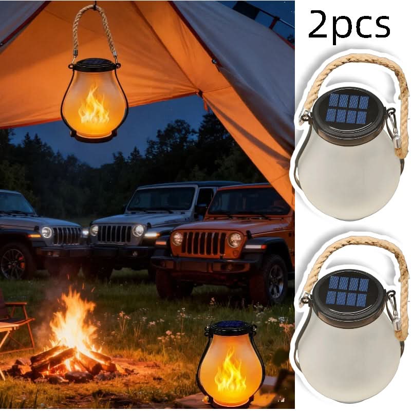 Luminara Glow – Solar-Powered Flickering Lantern Set