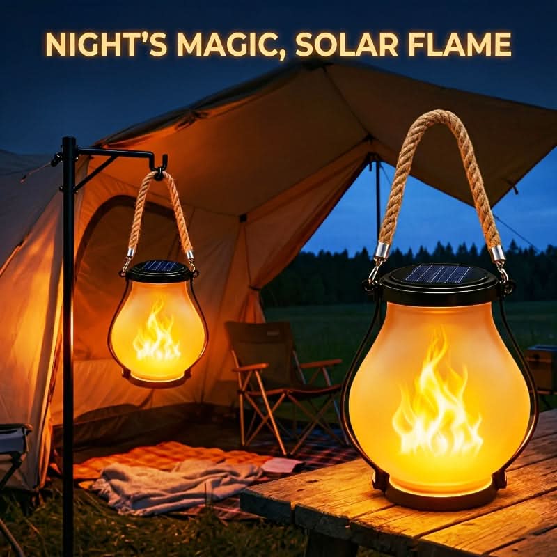 Luminara Glow – Solar-Powered Flickering Lantern Set