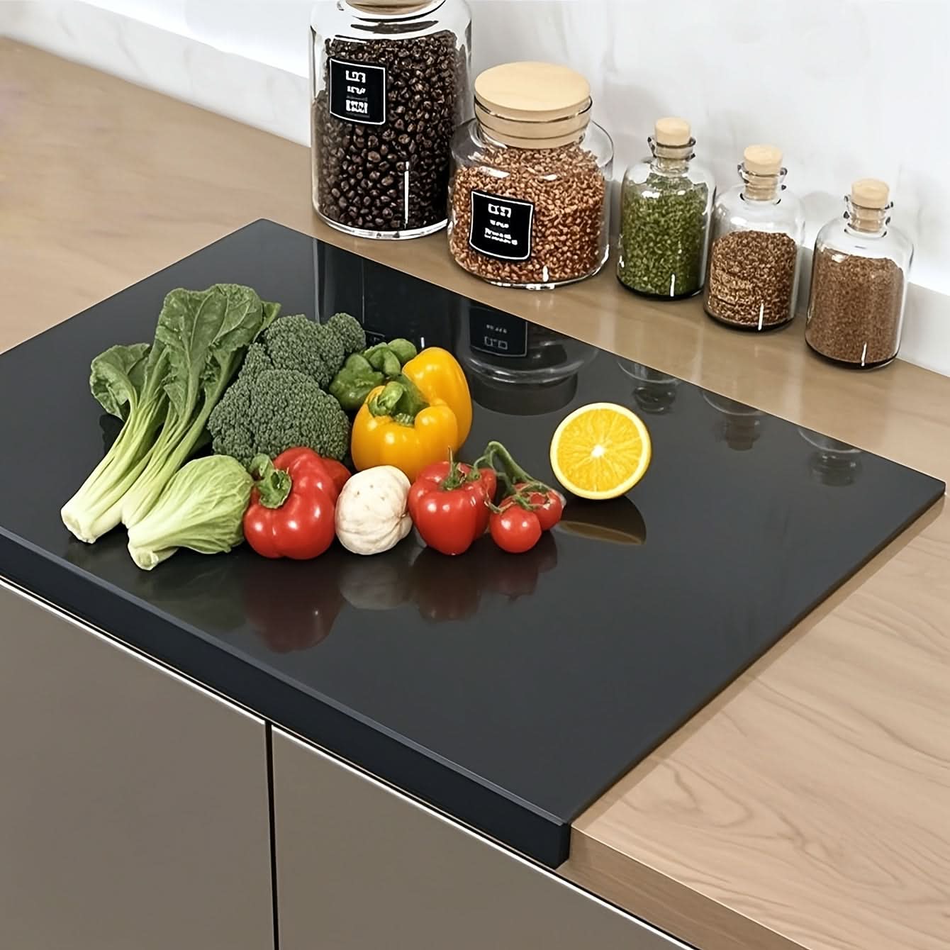 StableGrip Non-Slip Cutting Board with Edge Lip