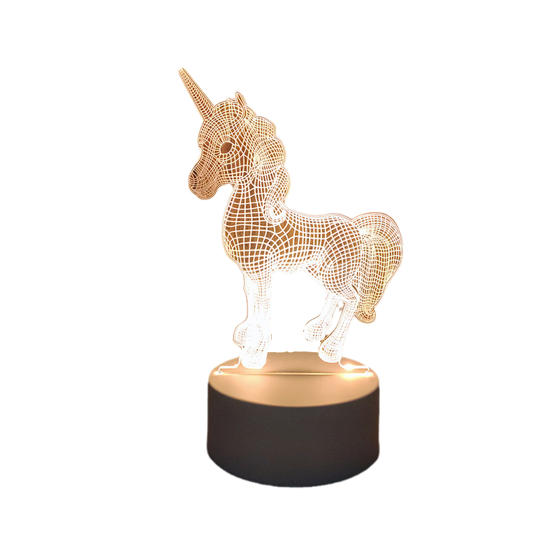 Illuminated 3D Decorative Night Light with USB Power