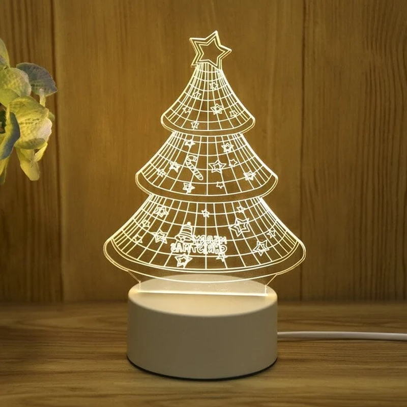 Illuminated 3D Decorative Night Light with USB Power