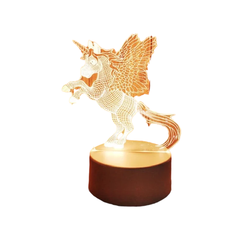 Illuminated 3D Decorative Night Light with USB Power