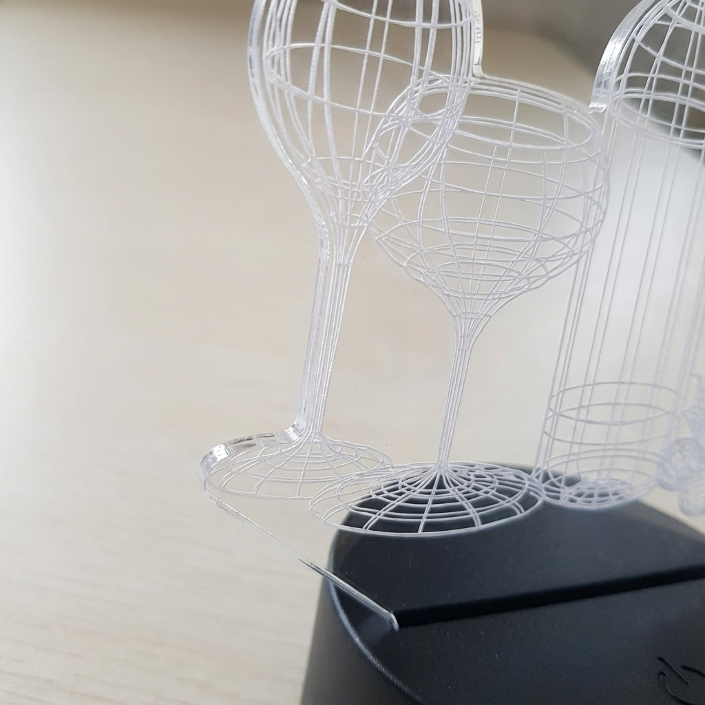 NoirGlow 3D Optical Illusion Desk Lamp