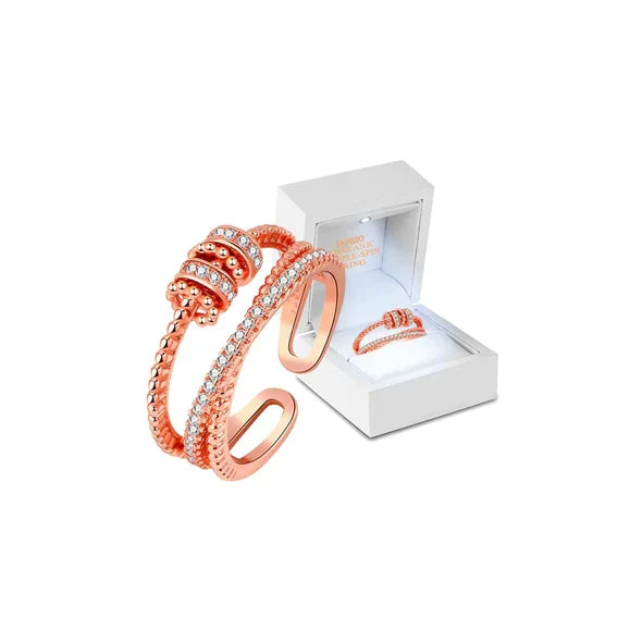 Serenity Spin Trio Ring