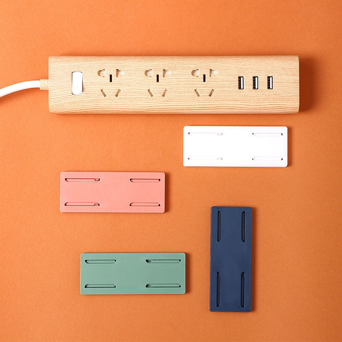 Cord Management Adhesive Wall Mount Organizer