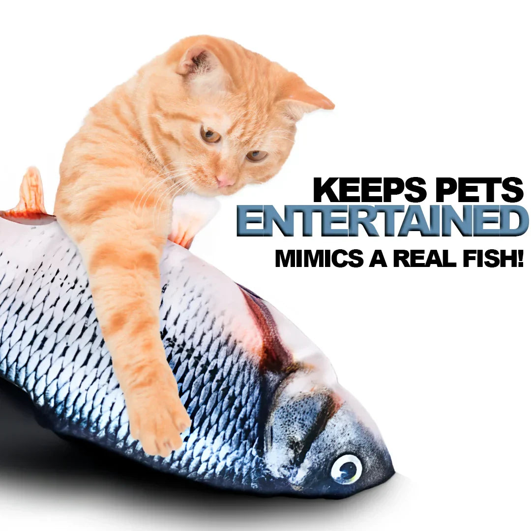 Interactive USB-Driven Floating Fish Toy for Pets