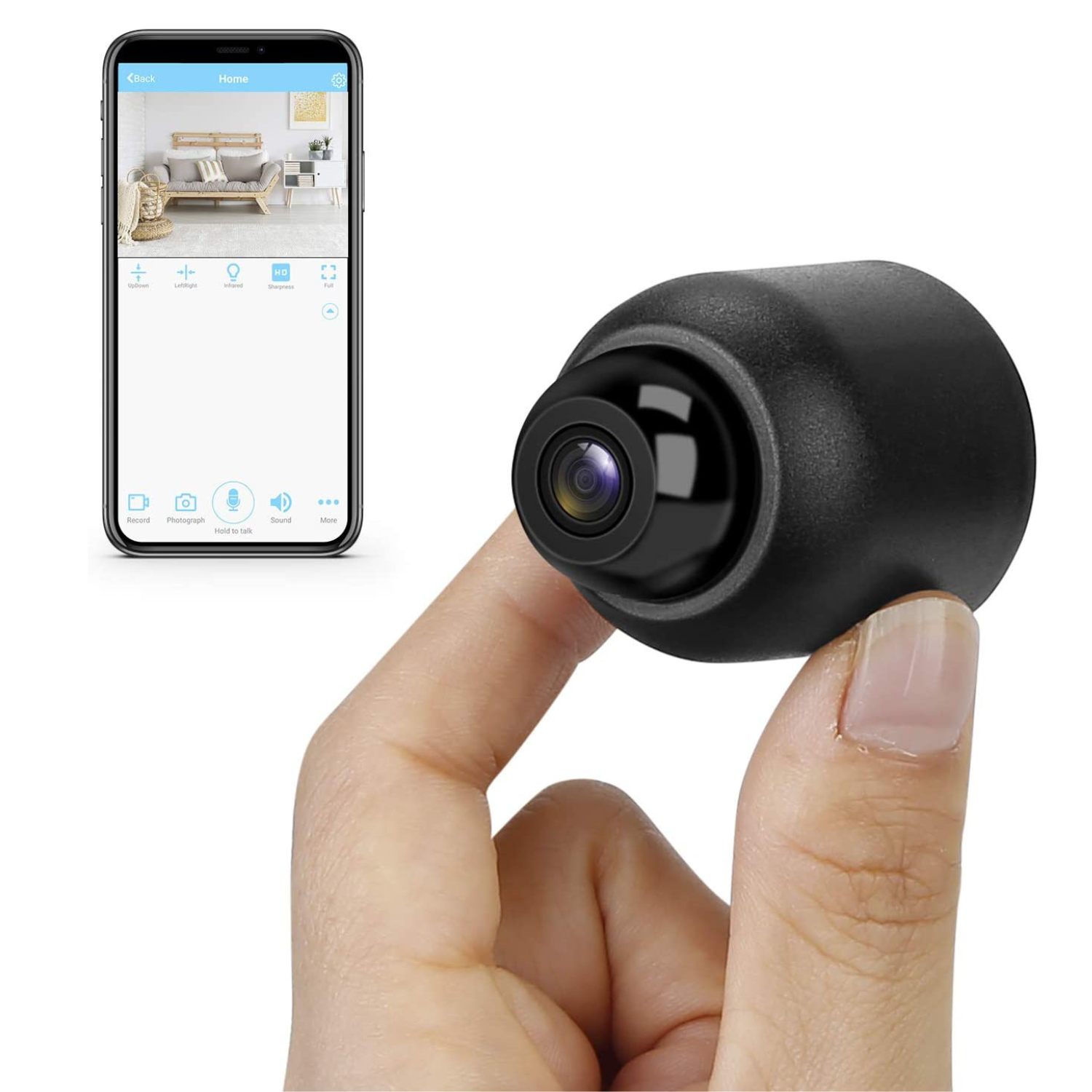 Compact Wireless Home Surveillance Camera with HD Streaming