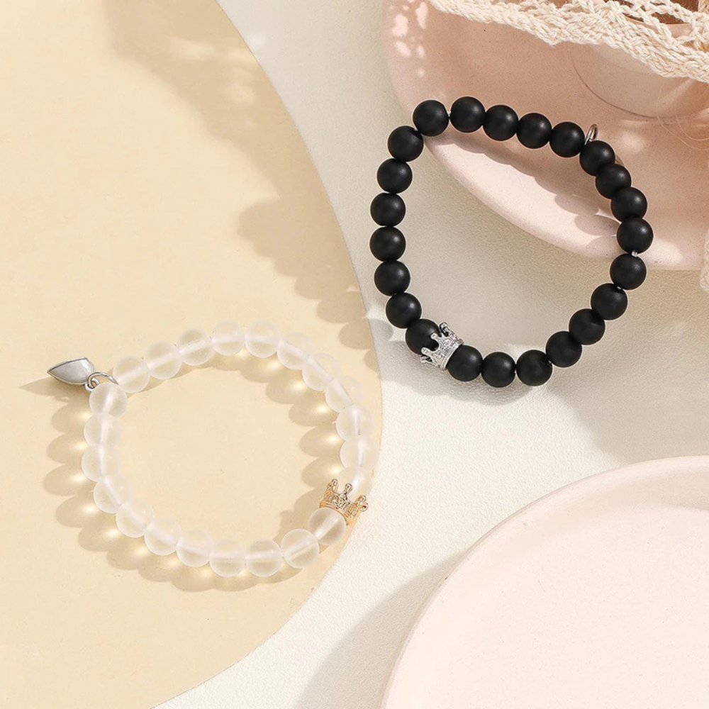 Radiant Bond Magnetic Love Bracelets for Couples