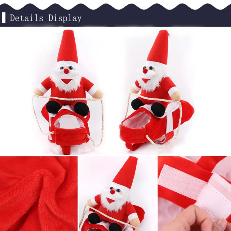 Festive Santa Companion Dog Outfit for Holiday Cheer