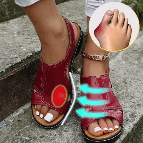 Chic Comfort Wedge Sandals with Arch Support