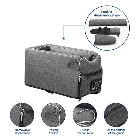 CozyPet Travel Seat - Secure Car Seat for Small Animals