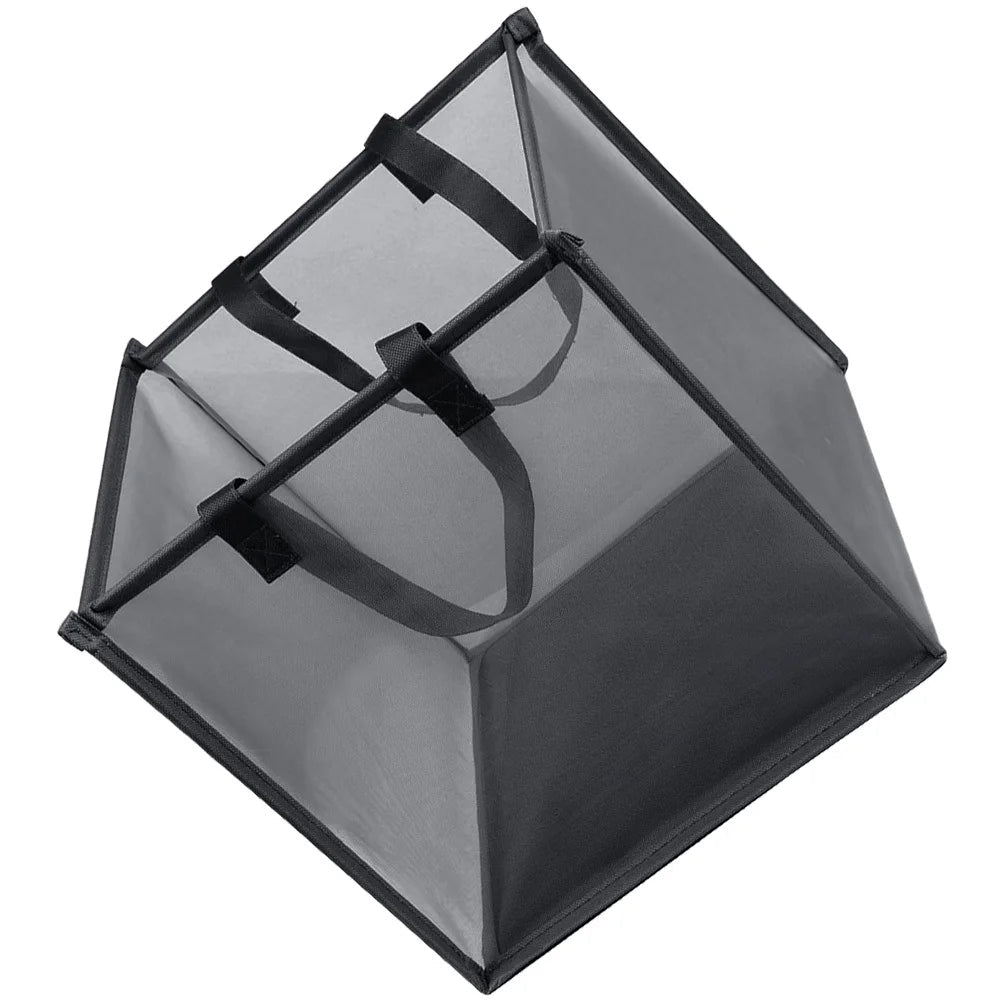 Compact Mesh Laundry Basket with Carry Handles