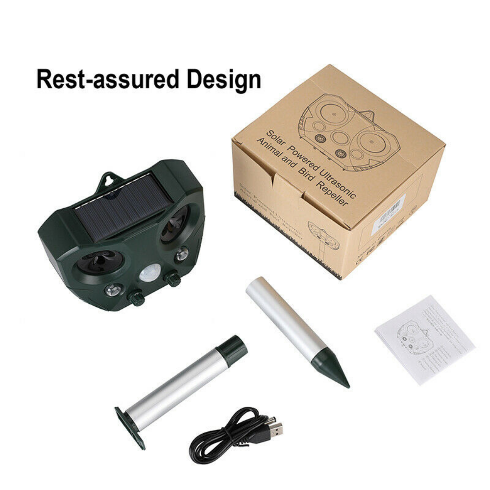 EcoShield – Solar-Powered Ultrasonic Pest Deterrent
