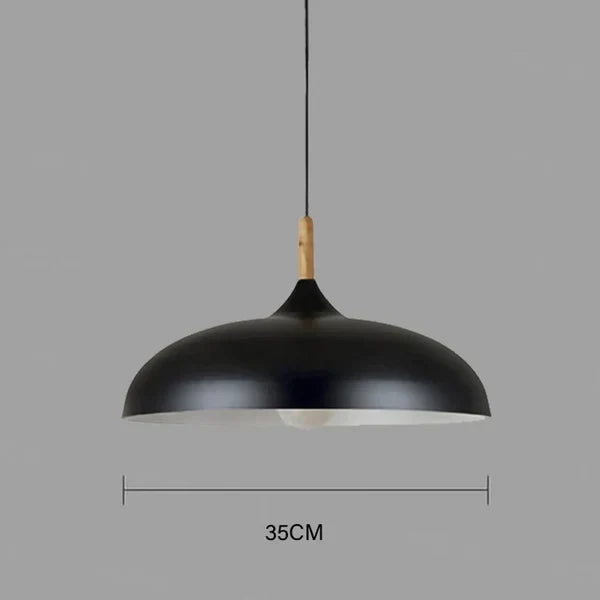 Scandinavian Oak Ceiling Lamp - Modern Nordic Design
