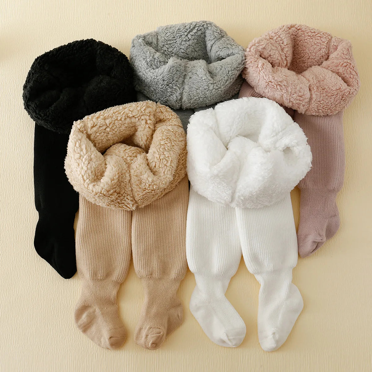 Cozy Winter Fleece-Insulated Leggings for Kids