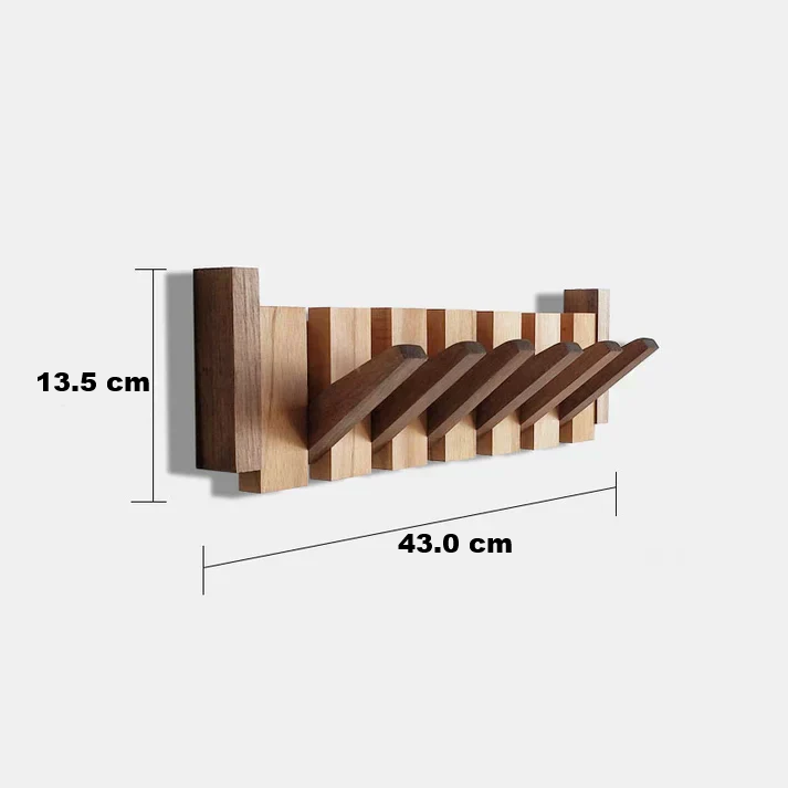 Piano-Inspired Wooden Coat Stand