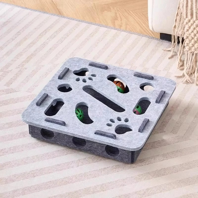 Feline Fun Zone Puzzle Toy Box