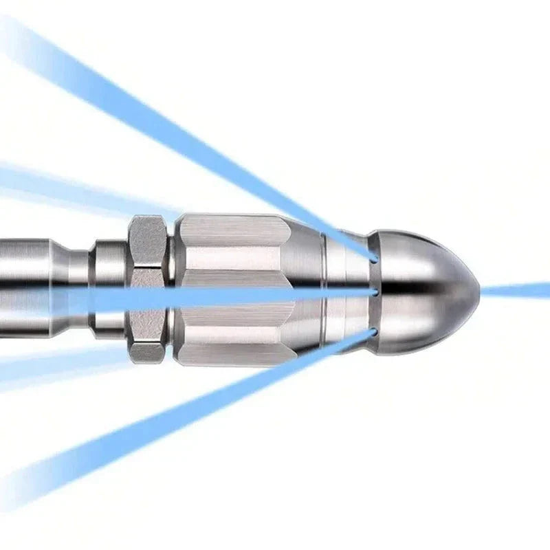 Powerful Pipe Cleaning Nozzle with Quick-Connect Feature