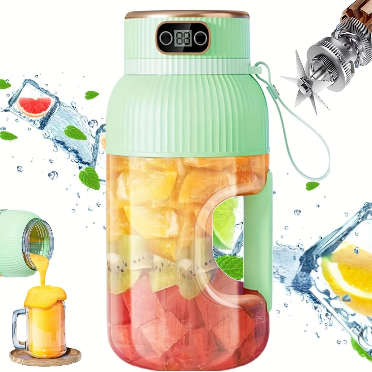 BlendMaster Pro – Versatile Portable Juicer for Fresh Beverages