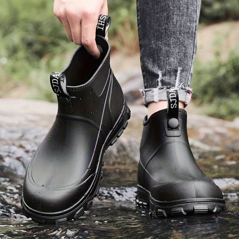 WeatherGuard - Stylish Slip-On Rain Boots for All Outdoors
