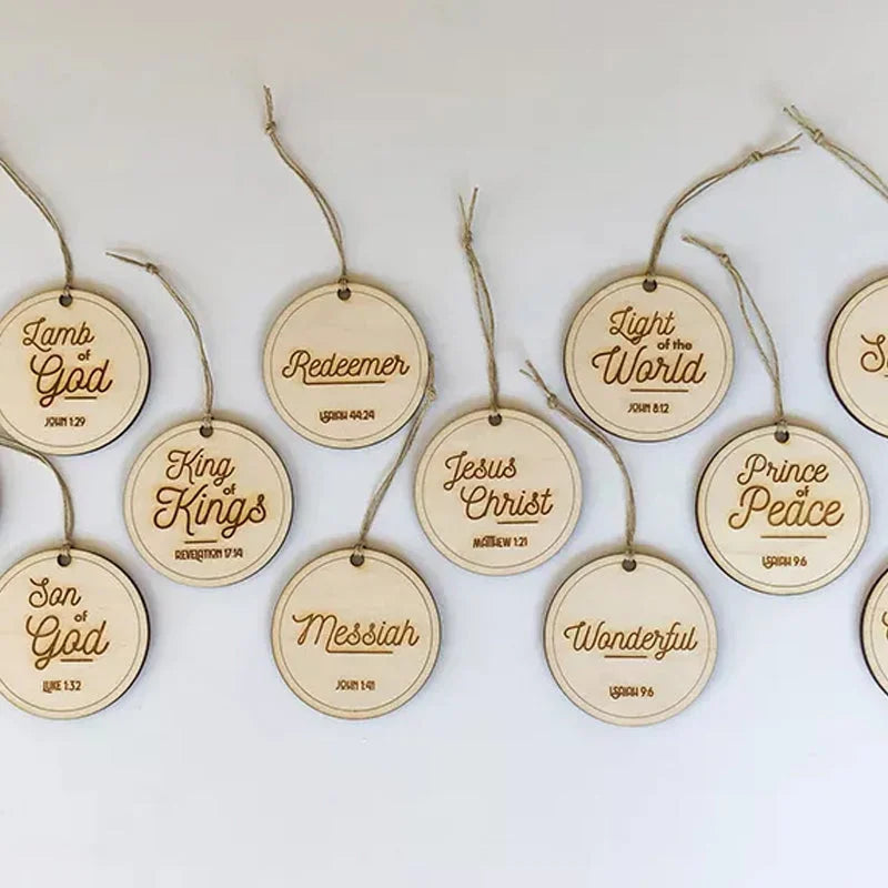 Timeless Names of Christ Advent Ornaments for Holiday Decor