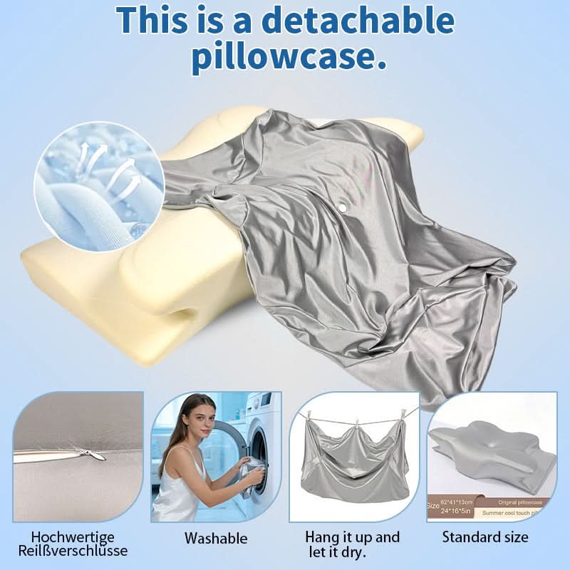 ChillNest – Refreshing Neck Pillow Cover with Zipper Closure